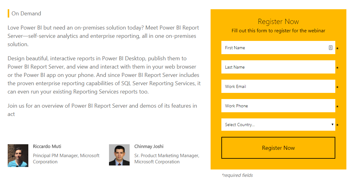 Webinar 6/28: Power BI Report Server